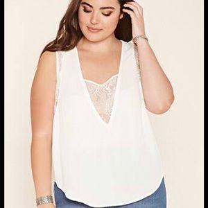 Forever 21 Sleeveless Blouse Plus